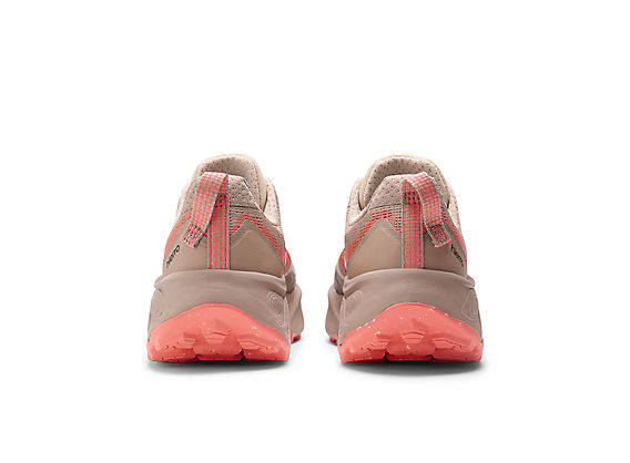 New Balance Fresh Foam X Hierro v9 Women product view 7 — Desert Clay / Urgent Red
